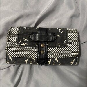 Vintage Target Black and White Patterned Wallet